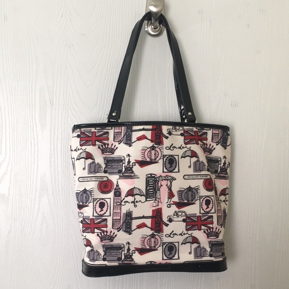 LULU Guinness White City London tote - Picture 2 of 16
